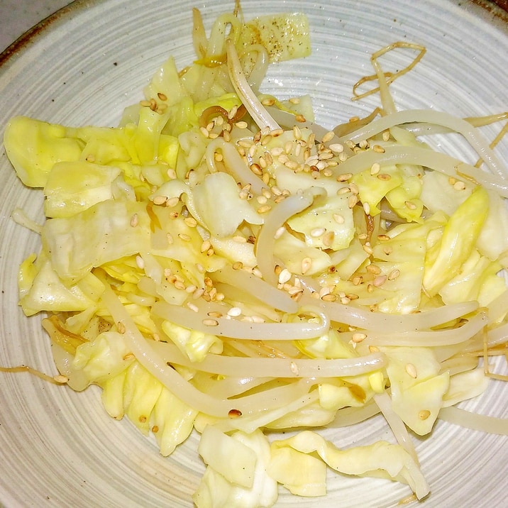 牛肉だしの素で簡単 もやしとキャベツのナムル レシピ 作り方 By ねあっっ 楽天レシピ